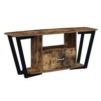 Convenience Concepts Graystone 1-Drawer Tv Stand With Shelves 60 Barnwoodblack