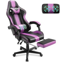 Ferghana Gaming Chairs, Ergonomic Racing Style Pc Game Computer Chair With Headrest Lumbar Support Adjustable Recliner Pu Leather Video Computer Chair