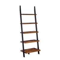 Convenience Concepts American Heritage Bookshelf Ladder Barnwoodblack
