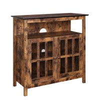 Convenience Concepts Big Sur Highboy Tv Stand With Storage Cabinets Barnwood