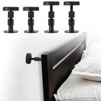Xtfei Adjustable Threaded Headboard Stoppers Bed Stoppers Bedside Prevent Loosening Fixer Bed Frame Stabilizer 4 Pc Easy Install (263-342In)