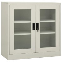 Vidaxl Office Cabinet Light Gray 35.4X15.7X35.4 Steel