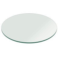 Fab Glass And Mirror Glass Table Top, 16 Inch, Clear