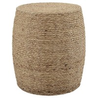 Uttermost Resort Natural Straw Rope Accent Stool