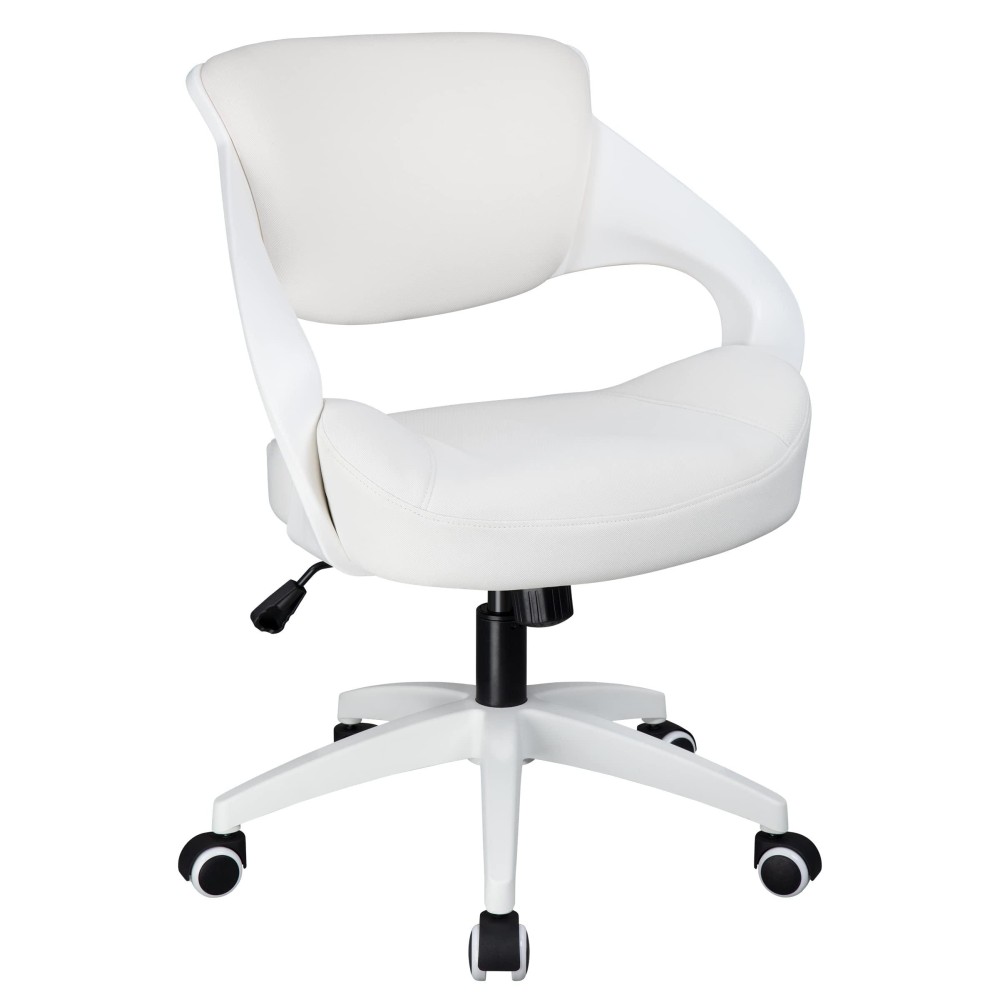 Bojuzija Ergonomic Office Computer Desk Chair Waist Support Function (White)