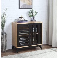 Acme Furniture Gamaliel Console Table, H X 30 W X 16 D, 30 H X 30 W X, Oak And Espresso