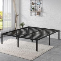 Ikalido King Size Metal Platform Bed Frame, Heavy Duty Metal Slats Support With Large Storage Space And Reserved Holes For Diy Headboard, No Box Spring Needed/Easy Assembly/Noise-Free/Non-Slip