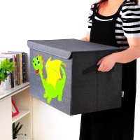 Triluby Foldable Kids Toy Chest With Lid, Baby Toy Box, Large Toy Storage Bin/Organizer/Basket/Trunk For Boys, Girls, Toddler And Baby Nursery Room (Gray Koala)