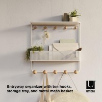 Umbra Estique Multi-Use Organizer, W/Shelf, White