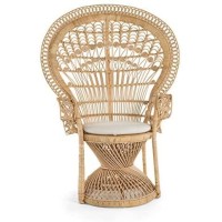 Rattan Peacock Chair, Gold, 58*40*30