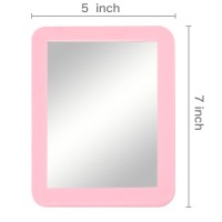 Magnetic Locker Mirror, 5X7 Real Glass Small Mirrors For Locker With Magnetic Backing, For School Locker, Bathroom, Household Refrigerator, Locker Accessory, Workshop Toolbox Or Office Cabinet