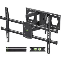 Usx Mount Full Motion Wall Mount For 42-82 Tvs, Swivel And Tilt Bracket With Articulating 6 Arms, Max Vesa 600X400Mm, 120 Lbs, 16 Wood Studs With Drilling Template