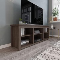Kilead Farmhouse Tv Stand For Up To 80 Tvs - 65 Engineered Wood Framed Media Console With Open Storage In Modern Espresso Finish