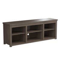 Kilead Farmhouse Tv Stand For Up To 80 Tvs - 65 Engineered Wood Framed Media Console With Open Storage In Modern Espresso Finish