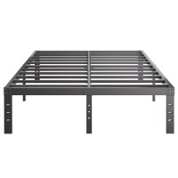 Comasach King-Size Metal Bed-Frame No Box Spring Needed,12-Inch Noise Free Black Platform-Bed Base, Easy Assembly,Heavy Duty Steel Slat Support Non Slip Mattress Foundation
