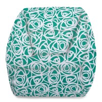 Posh Creations Structured Comfy Bean Bag Chair For Gaming, Reading, And Watching Tv, Coronado Chair, Canvas - Roses Mint