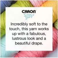 Caron Simply Soft Party Teal Sparkle Yarn - 3 Pack Of 85G/3Oz - Acrylic - 4 Medium (Worsted) - 164 Yards - Knitting/Crochet