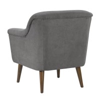 Lilola Home Shelby Gray Woven Fabric Oversized Armchair