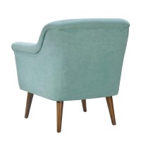 Lilola Home Shelby Aquamarine Teal Woven Fabric Oversized Armchair