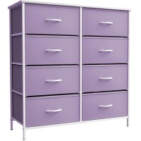 Sorbus Kids Dresser With 8 Drawers - Storage Unit Organizer Chest For Clothes - Bedroom, Kids Room, Nursery, & Closet (Purple, 31.5 X 12 X 32-8 Drawer)