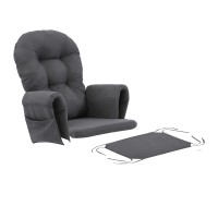 Rejoice Home Atoll Glider Rocking Chair Replacement Cushion Set - Grey One Size