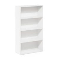 Furinno Pasir 4-Tier Bookcasebookshelfstorage Shelves, White