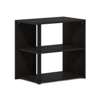 Furinno Romain 2-Tier End Table, Espressoblack