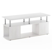Furinno Utility Design Coffee Table, White Oakchrome
