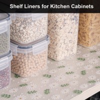 Cooyes Shelf Liner - Premium Cabinet Liner For Kitchen - Non-Slip Shelf Liners For Kitchen Cabinets - Waterproof Shelf Paper With Modern Pattern - Durable Eva Cabinet Liners
