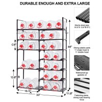 Mavivegue 7-Tier Shoe Rack Storage Organizer, Tall Free Standing Shoe Shelf, Metal Shoe Rack, Large Shoes