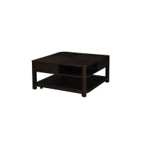 Lilola Home Flora 2 Piece Dark Brown Mdf Lift Top Coffee And End Table Set