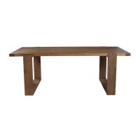 Alpine Furniture Ayala Wood Dining Table In Antique Cappuccino
