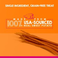 Riley'S Slims Dried Sweet Potato Dog Treats - Dehydrated Sweet Potato Chews For Dogs - Single Ingredient Usa Sourced Dog Treats Made In The Usa - 7.5 Oz