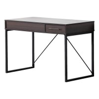 Lilola Home Juno Dark Brown Wood Lift Top Desk With Hidden Storage And Drawer