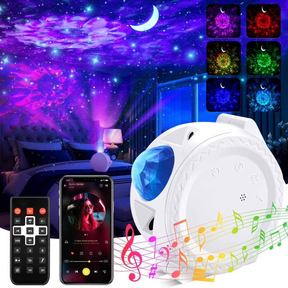 Traall Star Projector, 4 In 1 Galaxy Projector With Bluetooth Speaker Timer, Remotevoice Control, 18 Lighting Effects, Unique Sky Star Projector Night Light, Galaxy Light Projector For Kids Adults