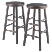 Winsome Wood Shelby 2-Pc Swivel Seat Counter Stool Set - Oyster Gray