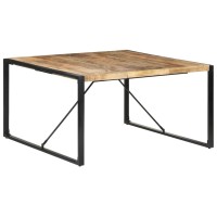 Kthlbrh Dining Table,Kitchen Dining Table Dining Table Dining Room Table Table For Kitchen, Bedroom, Home Living Room 55.1X55.1X29.5 Rough Mango Wood