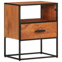 Vidaxl Bed Cabinet 15.7X11.8X19.7 Solid Acacia Wood