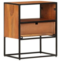 Vidaxl Bed Cabinet 15.7X11.8X19.7 Solid Acacia Wood