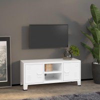 Vidaxl Industrial Tv Cabinet White 41.3X13.8X16.5 Metal