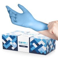 Blue Nitrile Disposable Gloves X Large 200 Count - Latex Free Medical Exam Gloves, Powder Free Food Safe Cooking Gloves