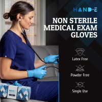 Blue Nitrile Disposable Gloves X Large 200 Count - Latex Free Medical Exam Gloves, Powder Free Food Safe Cooking Gloves
