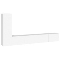 Vidaxl 3 Piece Tv Cabinet Set White Engineered Wood