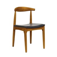 Laura Davidson Furniture Hans Wegner Replica Kennedy Ch20 Elbow Chair (Walnutitalian Leather)