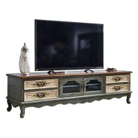Television Stands Elegant Rustic Tv Console, Retro Tv Stand, Entertainment Center With Hand-Painted, Durable Tv Media Console Cabinet With Plenty Of Storage Entertainment Center ( Size : 150*50*50Cm )