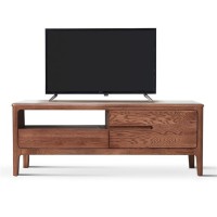 Hihelo Television Stands 47Inch Modern Tv Stand, Entertainment Center With Storage Cabinets And Drawers, Oak Media Console Table Television Stands Cabinet Desk Entertainment Center (Color : Walnut)