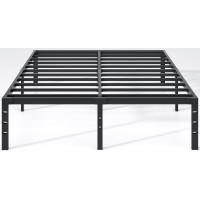 New Jeto Simple And Atmospheric Metal Platformstorage Space Under The Bed Heavy Duty Frame Bed, Durable Queen Size Bed Frame, 18 Inch, Queen