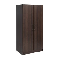 Prepac Elite Wardrobe Cabinet, 32, Espresso & Sonoma 6 Drawer Double Dresser For Bedroom, Espresso