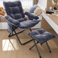 Lazy Chair With Ottoman Modern Lounge Reclining Armchair Sofa Comfy Livingroom Chair Reclining Leisure Chair For Living Room