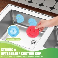 Sponge Holder, Smiley Face Sponge Holder With Suction Cup Mount, Kitchen/Bathroom Sink Sponge Storage, For Round Sponge, Dishwasher Safe